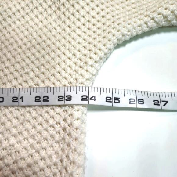 Chico's Cardigan Sweater Women Size Large Cream Pockets Lagenlook Cottagecore - Picture 8 of 11